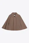 Burberry Bespoke Brown Trench Coat With Structured Collar