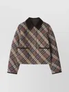 Burberry Cropped Check Quilted Cotton Jacket