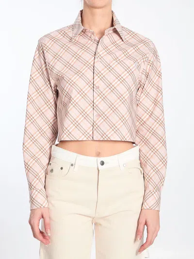 BURBERRY BURBERRY CROPPED CHECK SHIRT