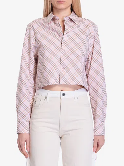 BURBERRY CROPPED CHECK SHIRT