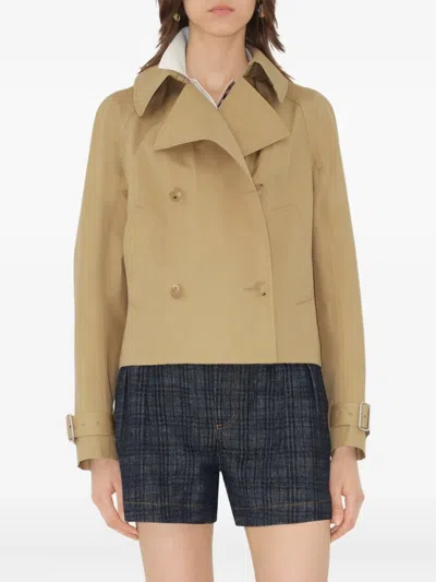 BURBERRY CROPPED COTTON JACKET