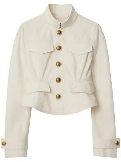 BURBERRY CROPPED COTTON JACKET