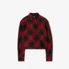 Burberry Cropped Shirt In Cranberry