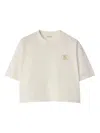 Burberry Crew Neck Cotton T-shirt With Short Sleeves