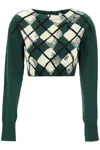 BURBERRY BURBERRY "CROPPED DIAMOND PATTERN PULLOVER WOMEN