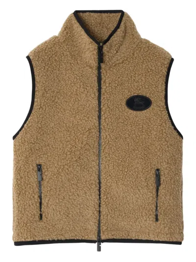 Burberry Cropped Fleece Gilet