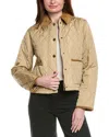 Burberry Doreset Diamond-quilted Jacket In Brown