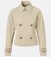 Burberry Cropped Jacket In Green