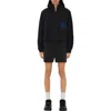 Burberry Cropped Nylon Hooded Jacket In Black