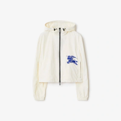BURBERRY BURBERRY CROPPED NYLON HOODED JACKET
