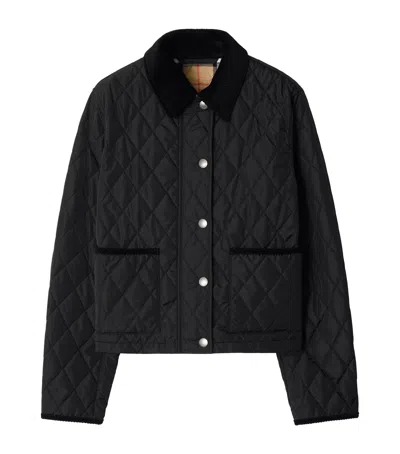 BURBERRY CROPPED QUILTED FIELD JACKET
