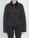 Burberry Check Lining Quilted Nylon Dorset Jacket Clothing In Black