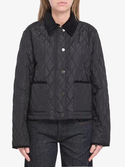 BURBERRY CROPPED QUILTED JACKET