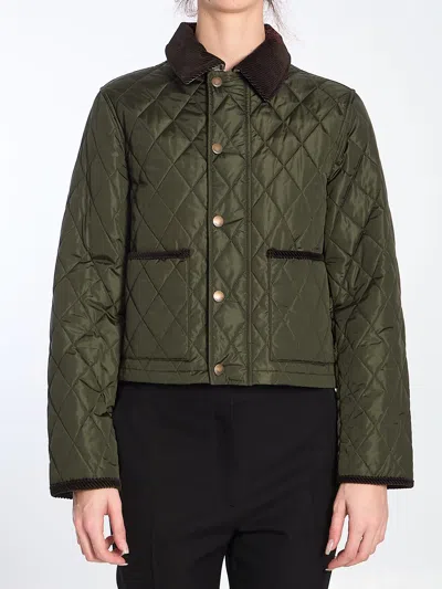 BURBERRY CROPPED QUILTED JACKET