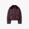Burberry Floriston Corduroy-trim Quilted Barn Jacket In Brown