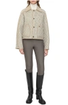 Burberry Floriston Quilted Corduroy-trimmed Jacket In Neutral