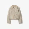 Burberry Floriston Quilted Corduroy-trimmed Jacket In Neutral
