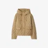 Burberry Cropped Quilted Nylon Hooded Jacket