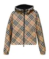 Burberry Cropped Reversible Check Jacket In Multicolor