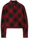 Burberry Cropped Shirt In Red