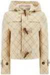 Burberry Wool Cashmere Duffle Jacket In Neutral