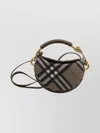 Burberry Womens Brush Bridle Cotton-blend Clutch Bag In Brown