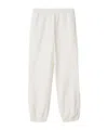 Burberry Cross Stitch Ekd Cotton Jogging Pants In White