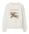 Burberry Crewneck Cotton Sweatshirt With Cross Stitch Ekd