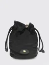 Burberry Women Horseshoe Bucket Bag In Black
