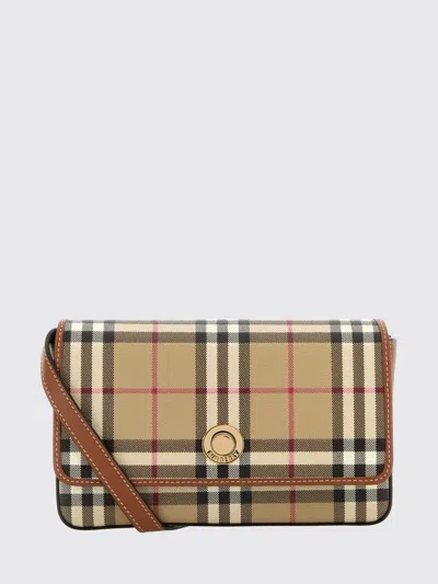 Burberry Beige Hampshire Small Crossbody Bag In Brown