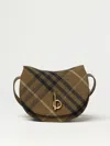 Burberry Brown And Black Rocking Horse Shoulder Bab In Brown
