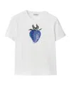 Burberry Crystal-embellished Cotton T-shirt In White