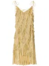 Burberry Paisley Patterned Plain Knitted Dress In Neutrals