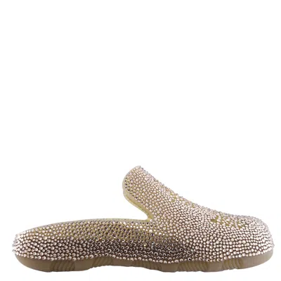 Burberry Crystal-embellished Stingray Clogs In Orange