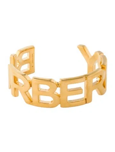 Pre-owned Burberry Cuff Bracelet, 6" In Multi