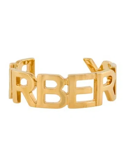 Pre-owned Burberry Cuff Bracelet, 6.25" In Multi