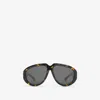 Burberry Curve Pilot Sunglasses​ In Brown