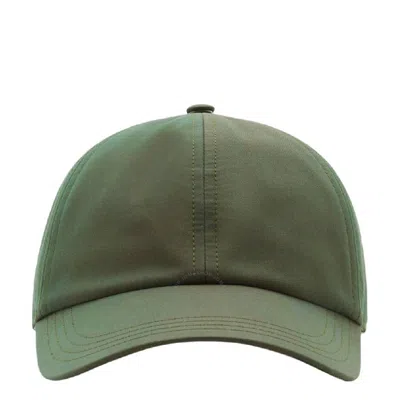Burberry Curved Peak Baseball Hat In Green