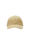 Burberry Beige Ekd Cotton Blend Baseball Cap In Nude