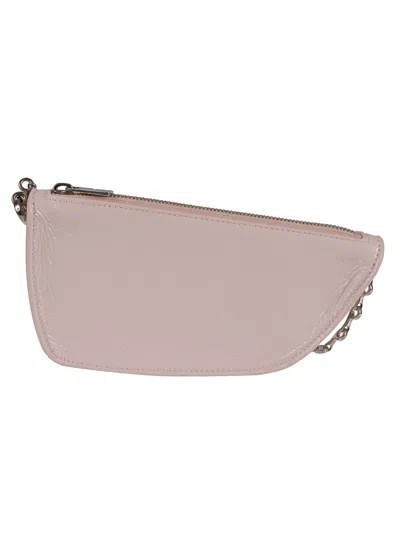 Burberry Curved Shape Bag With Chain Strap In Pink