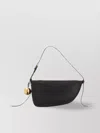 Burberry Curved Shape Gold-tone Hardware Shoulder Bag In Black