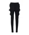 Burberry Cut Out-detail Stretch Leggings In Black
