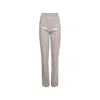 Burberry Cut Out Hook And Bar Leggings In Beige