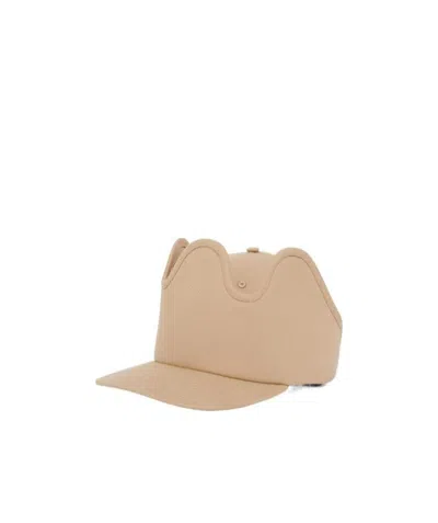 Burberry Cut-out Panel Baseball Hat In Nude