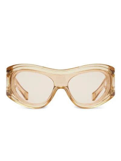 BURBERRY CUT-OUT SHIELD SUNGLASSES