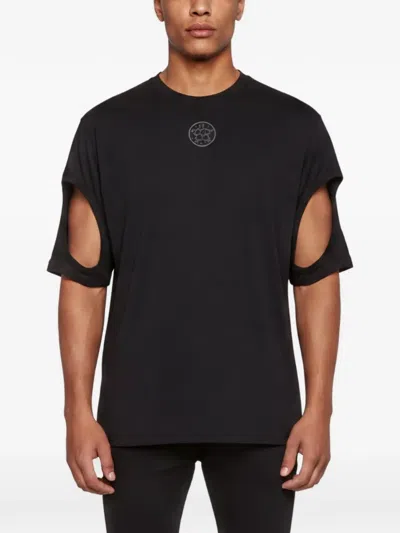 Pre-owned Burberry Cut-out-detail Short-sleeve T-shirt In Black