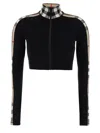 Burberry Cropped Polyamide Blend Top With High Collar