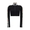 Burberry Cropped Polyamide Blend Top With High Collar