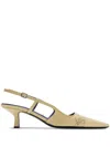 BURBERRY DAFFODIL PUMPS FOR WOMEN IN CALF GRAIN LEATHER