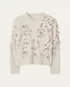 Burberry Daisy Cutout Wool Sweater In Nutmeg